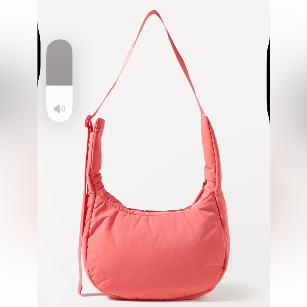 Athleta All About Small Crossbody Hobo Bag in Mimosa Pink NWT - Picture 2 of 7